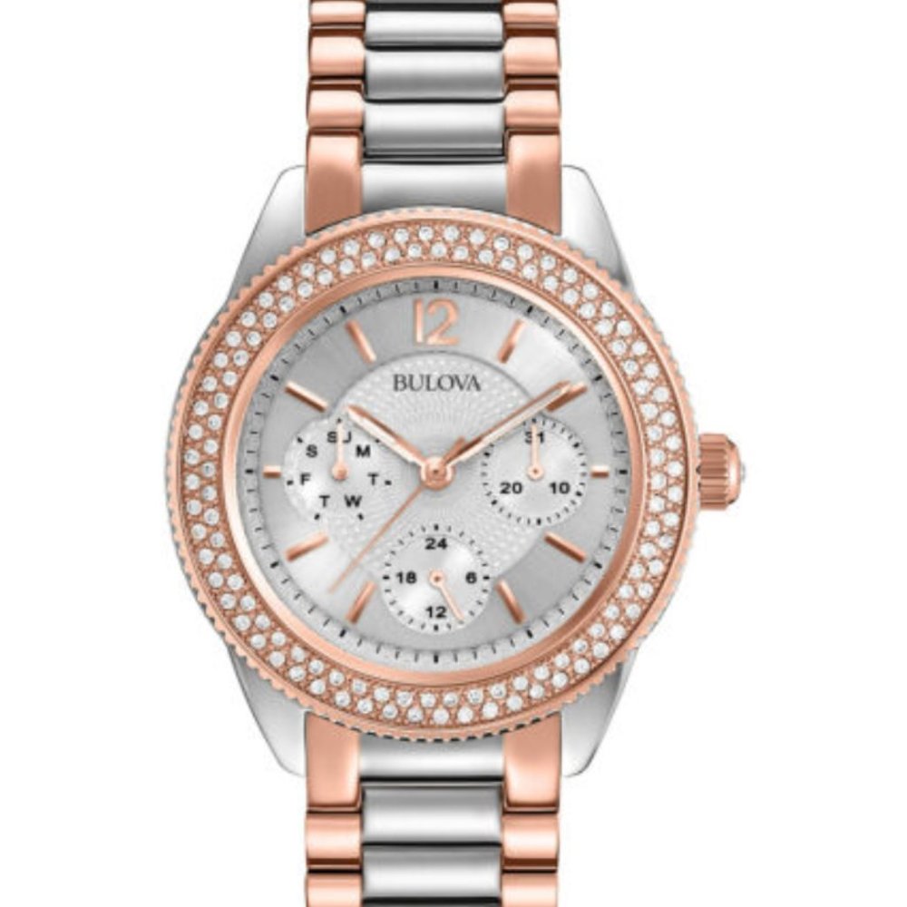 Sale! Bulova Swarovski Crystal 38mm Watch